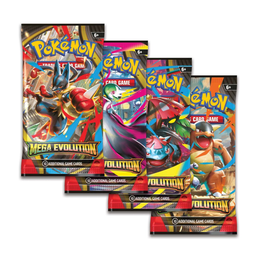 4 x Pokémon TCG Mega Evolution Enhanced Booster (Assorted) 4 x Pokémon TCG Mega Evolution Enhanced Booster (Assorted)